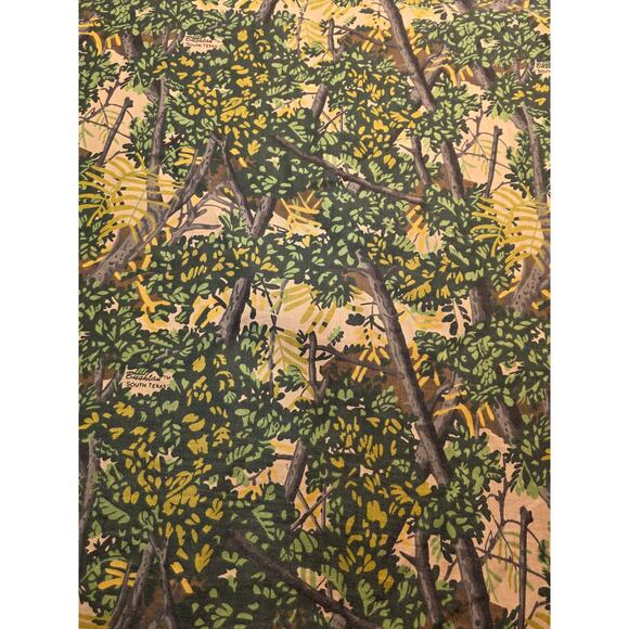 VTG Bushlan '89 Shirt Men Lg South Texas Green Camo Long Sleeve Button Hunting - Picture 12 of 12